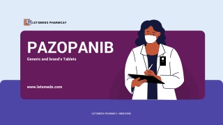 Pazopanib Tablets online in the Philippines through LetsMeds