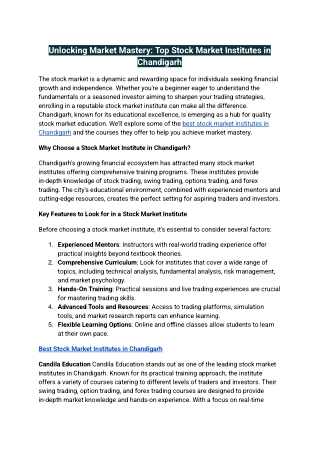 unlocking market mastery top stock market