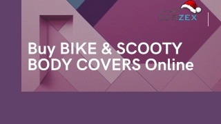 Buy BIKE & SCOOTY BODY COVERS Online