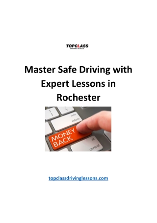 Master Safe Driving with Expert Lessons in Rochester