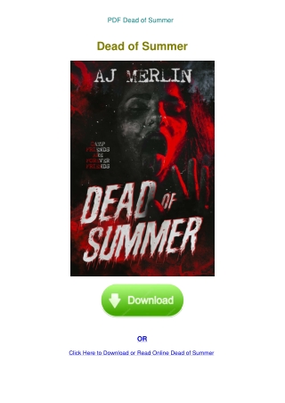 PDF Dead of Summer