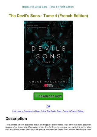 eBooks The Devil's Sons - Tome 4 (French Edition)