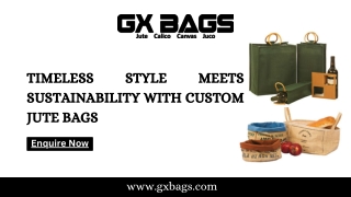 Timeless Style Meets Sustainability with Custom Jute Bags