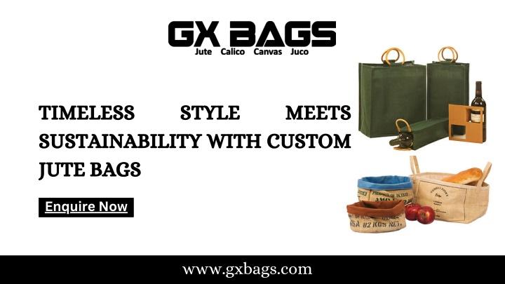 timeless sustainability with custom jute bags