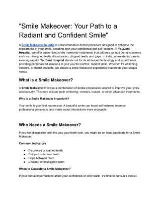 smile makeover your path to a radiant