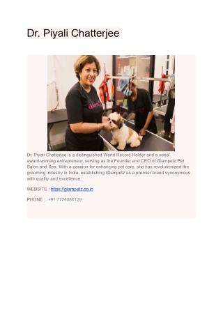 Dr. Piyali Chatterjee