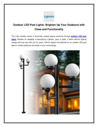 outdoor led post lights brighten up your outdoors