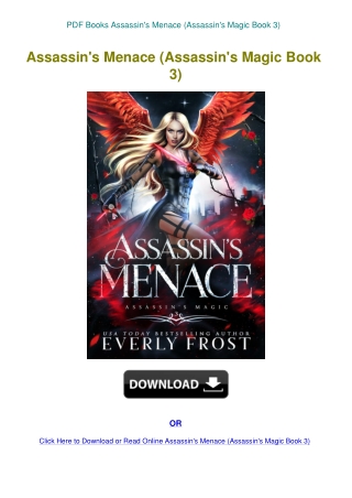 PDF Books Assassin's Menace (Assassin's Magic Book 3)