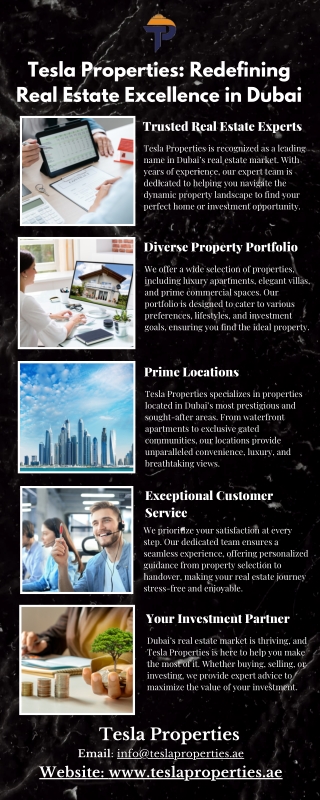 Tesla Properties Redefining Real Estate Excellence in Dubai