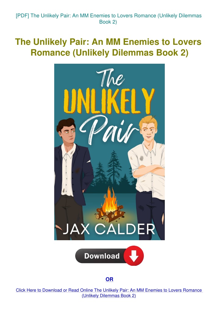 pdf the unlikely pair an mm enemies to lovers