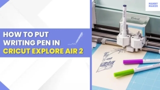 How to Put Writing Pen in Cricut Explore Air 2​