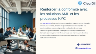 renforcer la conformit avec les solutions