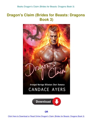 Books Dragon's Claim (Brides for Beasts Dragons Book 3)