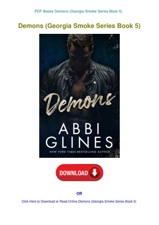 PDF Books Demons (Georgia Smoke Series Book 5)