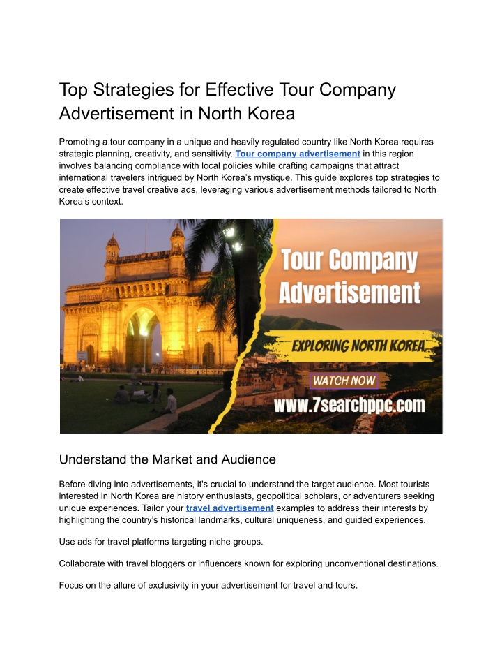 top strategies for effective tour company