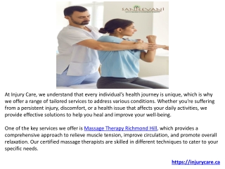 Care for a Health with Vertigo Treatment-Osteopathy-Massage Therapy-Injury Care1