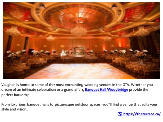 Banquet Hall Woodbridge: A Blend of Elegance and Convenience