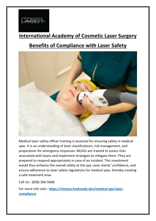 international academy of cosmetic laser surgery