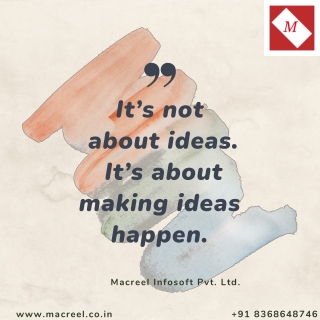 it s not about ideas it s about making ideas