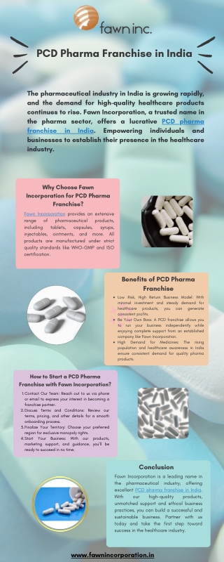 PCD Pharma Franchise in India