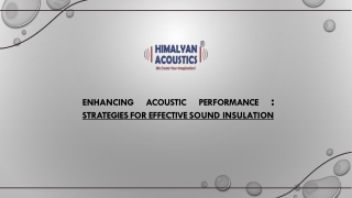 enhancing acoustic performance strategies for effective sound insulation