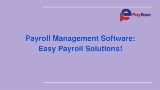 Payroll Management Software: Quick and Simple Payroll Solutions!