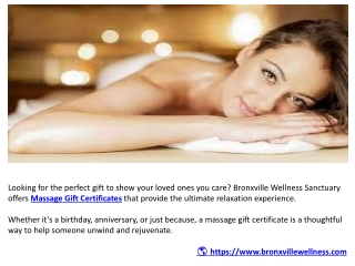 Massage Gift Certificates: The Perfect Gift for Wellness