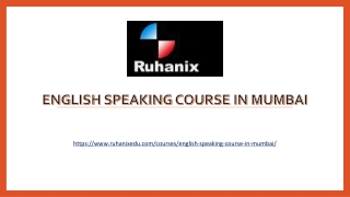 English speaking course in Mumbai