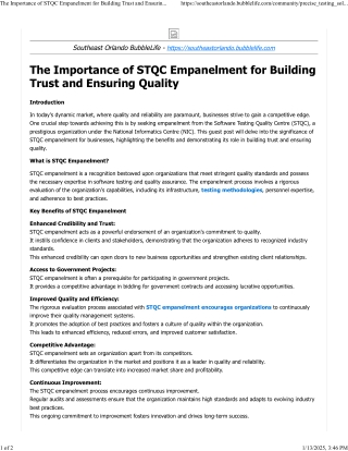 the importance of stqc empanelment for building