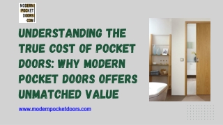 Understanding the True Cost of Pocket Doors Why Modern Pocket Doors Offers Unmatched Value