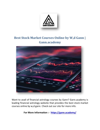 Best Stock Market Courses Online by W,d Gann | Gann.academy