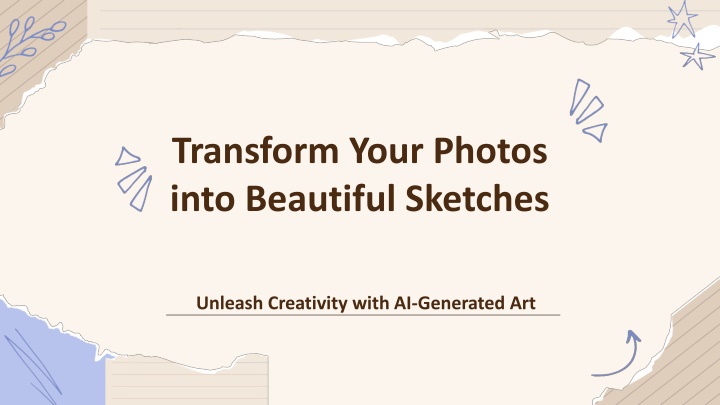 transform your photos into beautiful sketches