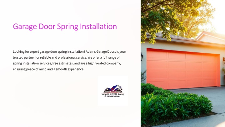 garage door spring installation