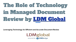 the role of technology in managed document review