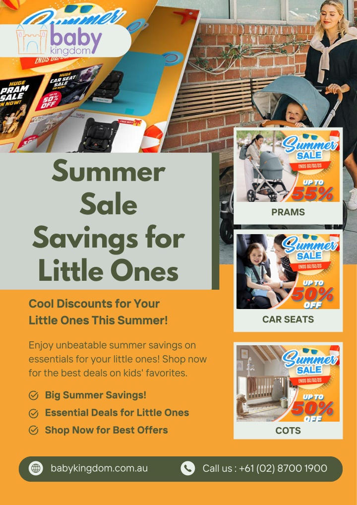 summer sale savings for little ones