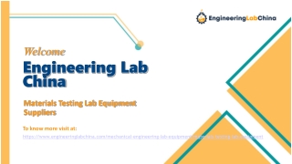 Materials Testing Lab Equipment Suppliers