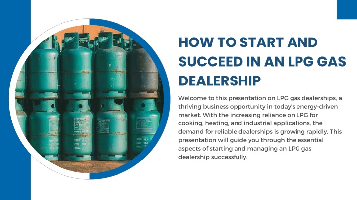 how to start and succeed in an lpg gas dealership