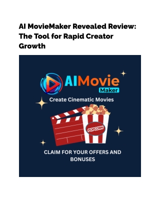 AI MovieMaker Review: Bring Your Vision to Life in Minutes  write description fo