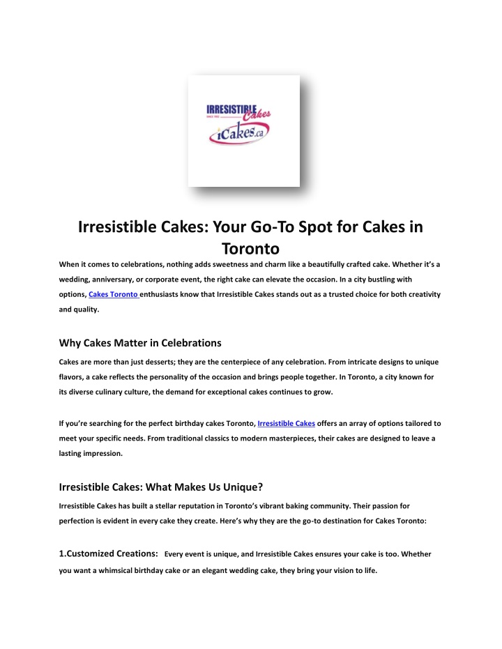 irresistible cakes your go to spot for cakes