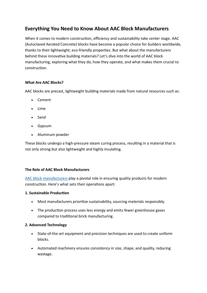 everything you need to know about aac block