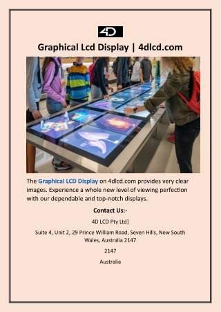 graphical lcd display 4dlcd com