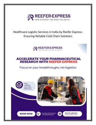 Healthcare Logistic Services in India by Reefer Express: Ensuring Reliable Cold