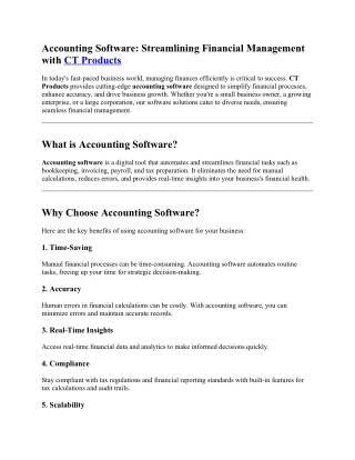Accounting Software