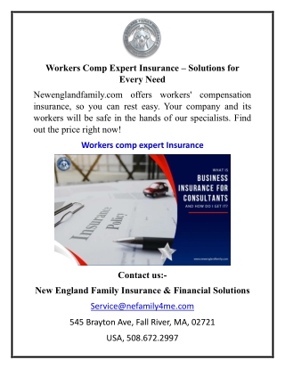 Workers Comp Expert Insurance – Solutions for Every Need