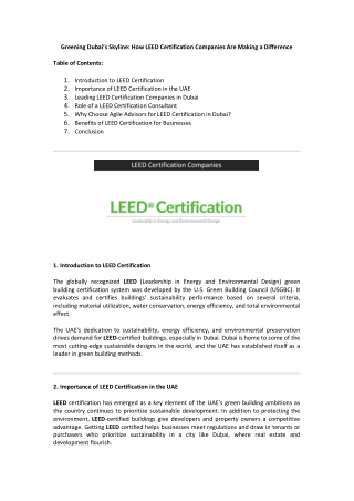 greening dubai s skyline how leed certification