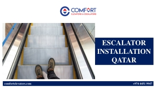 escalator installation qatar