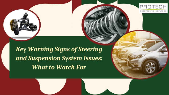 key warning signs of steering and suspension