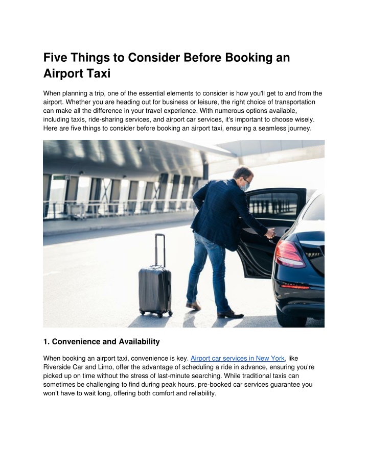 five things to consider before booking an airport