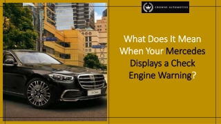 what does it mean when your mercedes displays