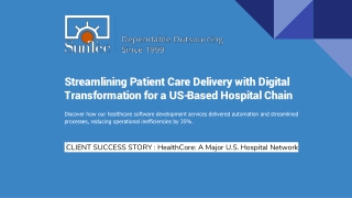 Streamlining Patient Care Delivery with Digital Transformation for a US-Based Ho